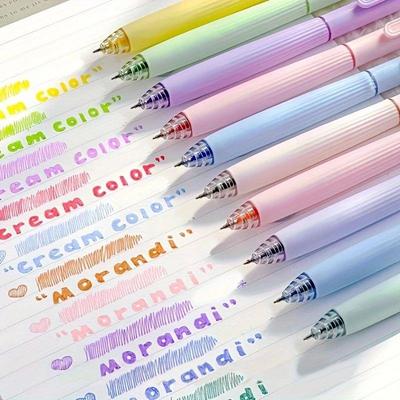 5Pcs Colored Pens, Retractable Gel Pens 0.5mm Colored Ink Qu