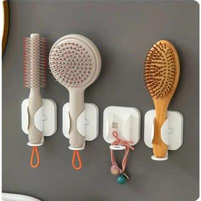 Hairbrush storage rack Punch-free wall-mounted organizer Bat