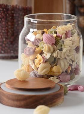 Glass storage jar sealed bottle canister multigrain coffee