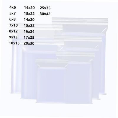 Zip Lock Plastic Bags Transparent Packaging Poly Ziplock Bag