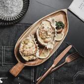 Plate Handmade Snack Tray Sushi Style Fruit Japanese Wooden