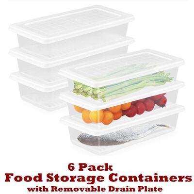 Food Storage Containers Fridge Organizer Case Produce