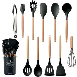 12 Pcs Silicone Kitchen Utensils Set Non-Stick Cookware for