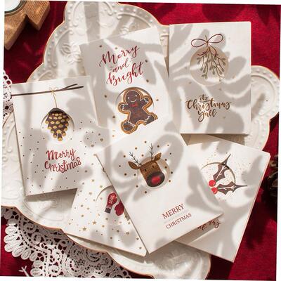 Happy Christmas Greeting Card Festival Wishing Card