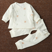 婴儿保暖套装 子夹棉两件套 宝宝打底衣服裤 秋冬季 薄棉中厚秋衣秋裤