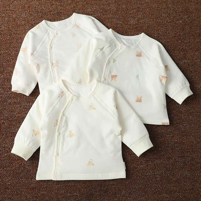婴幼儿薄棉长袖秋冬季保暖上衣