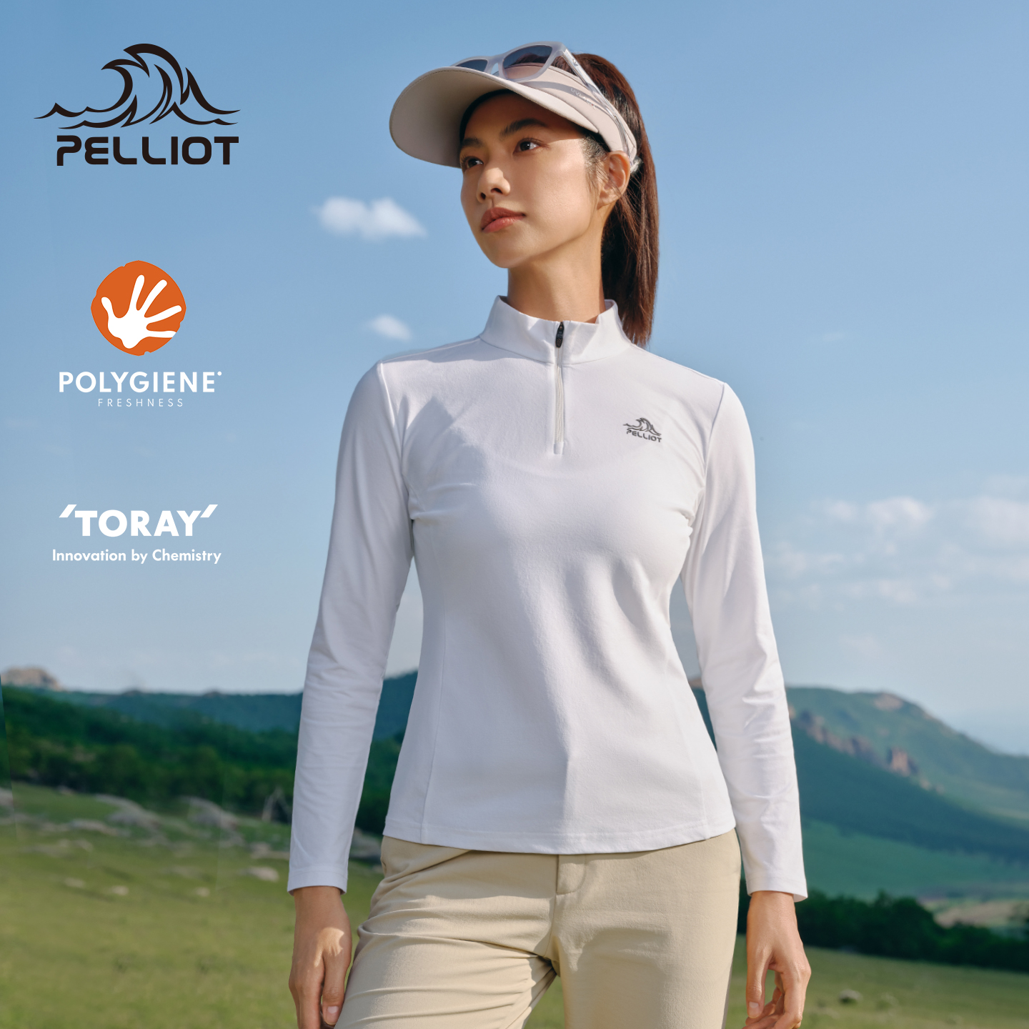 伯希和户外速干T恤女长袖