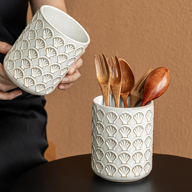 小悠家复古收纳罐陶瓷收纳筒