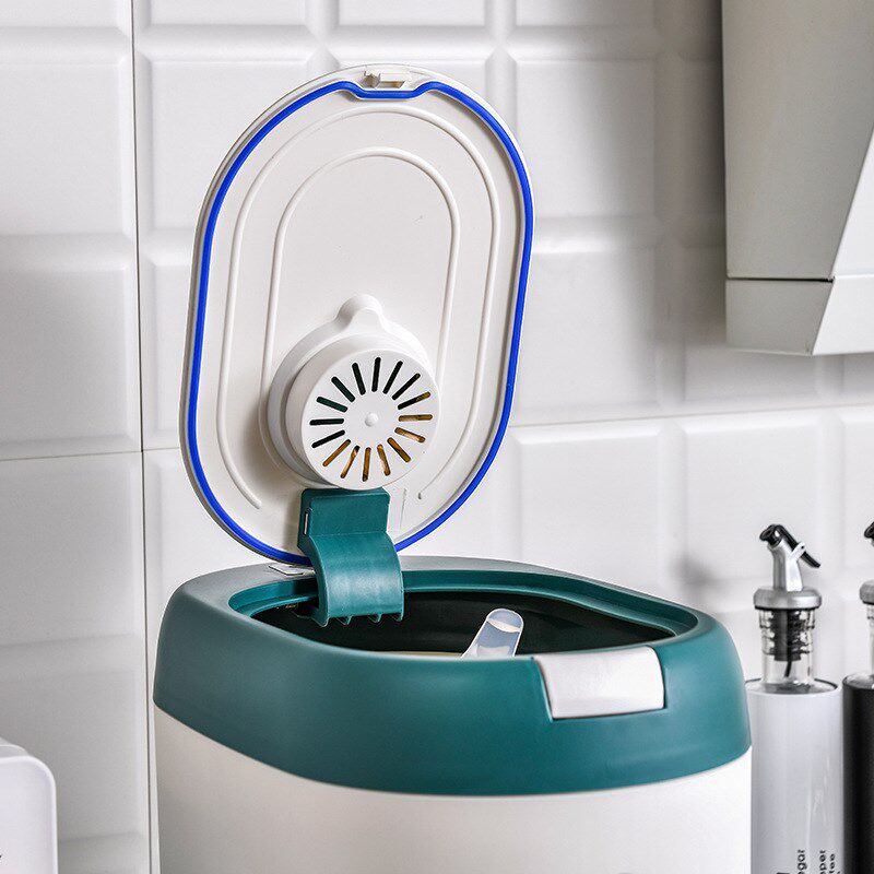 速发日式密潮米桶家用大号储米罐厨房自动出纳防封米缸杂粮面粉收