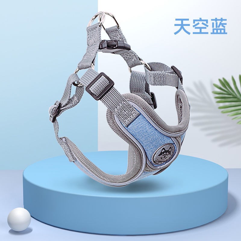 速发法斗背心式遛狗绳用迪柯基小型中型犬胸背带狗链泰子品