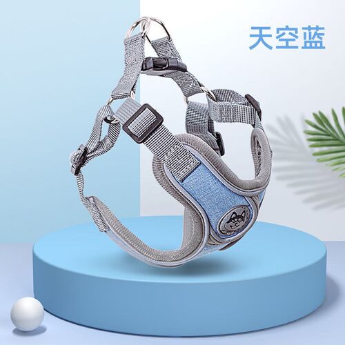 速发法斗背心式遛狗绳用迪柯基小型中型犬胸背带狗链泰子品