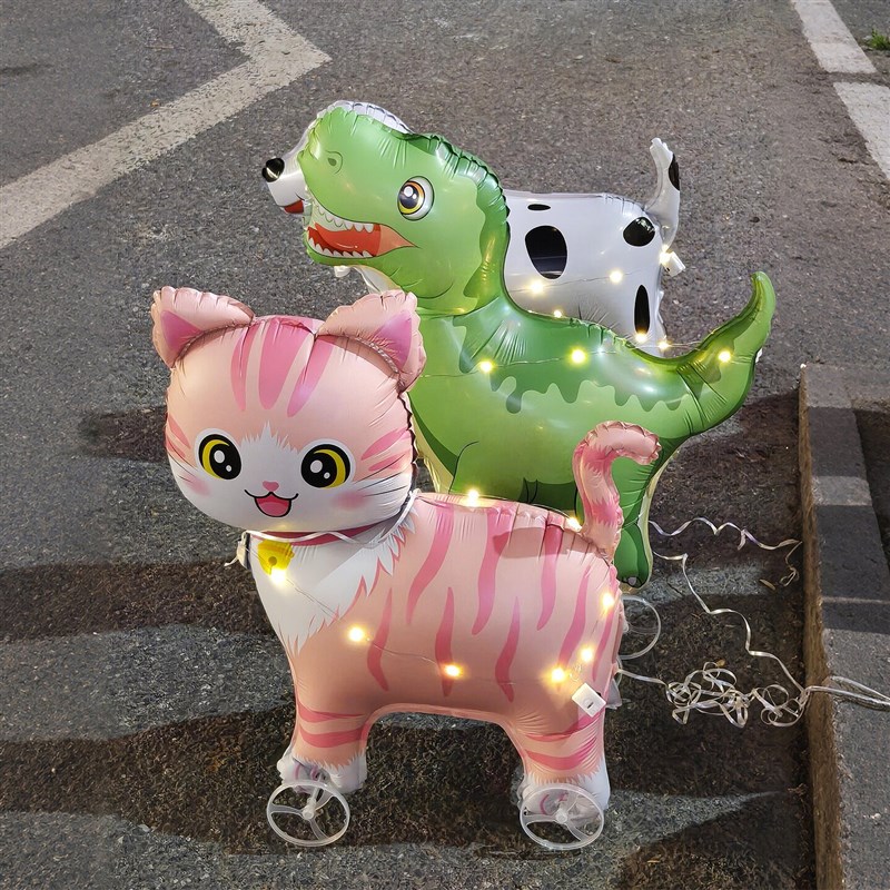 速发【遛娃神器】哈喽y气球带轮子户外亲子玩具儿童春游野餐露营
