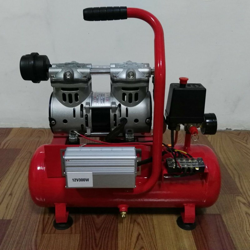 速发静音无油空压机移动低噪音直流打气泵充气机12V 24V48V110V整