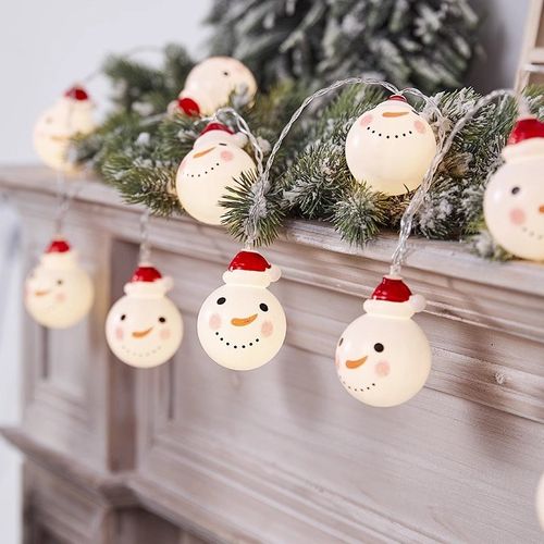 速发圣诞节装饰雪灯布人串圣诞树挂饰氛围感小饰品场景彩置拍照道