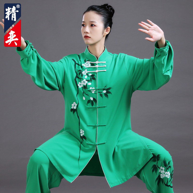 速发太术服装新款高端手绘服极拳练功太男中国风武极表演服