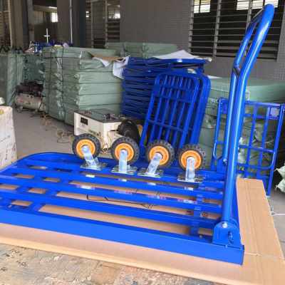 速发爆品厂车折叠车菜车手推车拉货平板车搬运买小推销四轮可携式