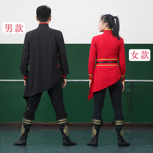 速发新款演表考服饰练功服装蒙古舞蹈演出服新式民族蒙族舞艺族男