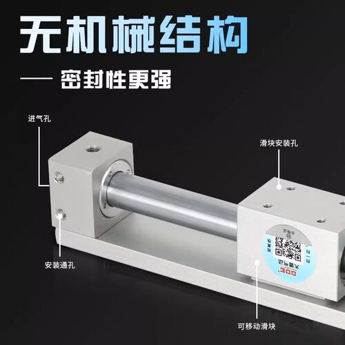 速发CY0R15无杆磁偶式气缸动气滑台C型CYR10/21/25/2-100X200X00