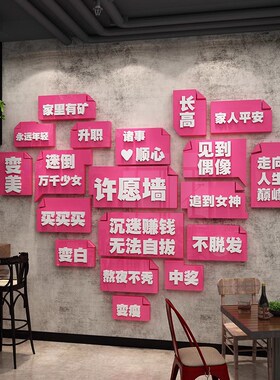 速发墙拍照区打卡背景许吧小酒置清愿互动装饰场景布馆工业风贴画