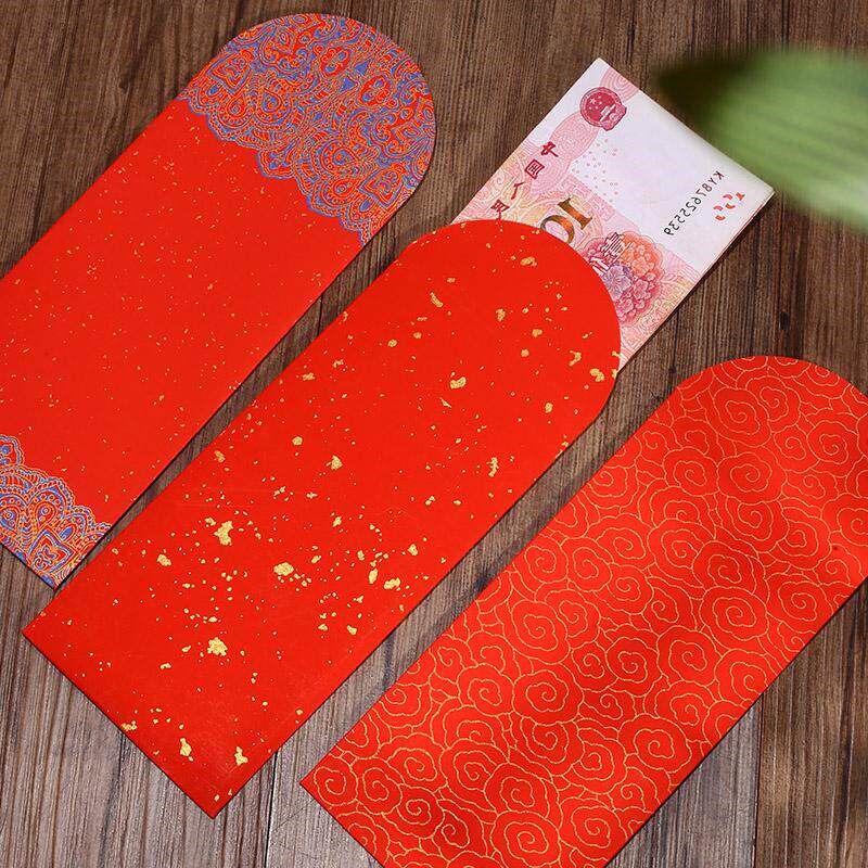 速发【宣纸红包】年红洒金空白手写喜庆信封结婚乔迁之喜馈赠红包