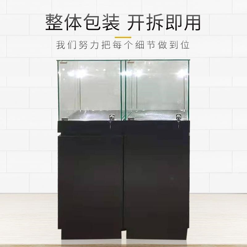 速发珠物首饰展览柜台博宝馆玻柜展示璃玉器文物展示台商用样品展