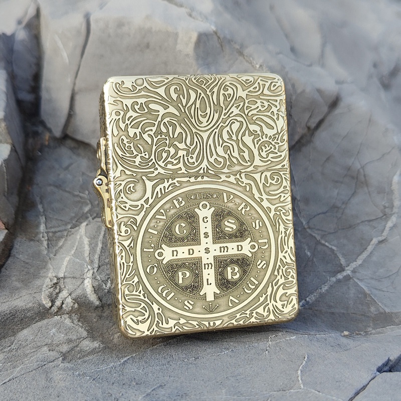 佐罗zorro煤油打火机Z915S纯铜重型盔甲防水老式砂轮可收藏可雕刻