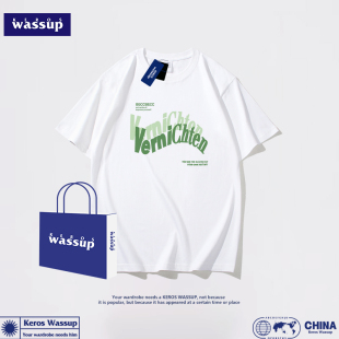 99元 男夏季 6件 重磅潮流短袖 潮牌白色印花体恤情侣打底衫 美式