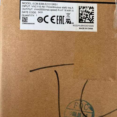 议价电机ECM-B3M-E21315RS1 正品，