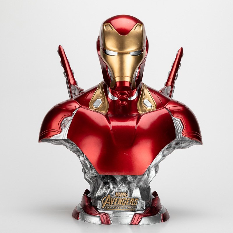 极速Iron Man Statue Resin Desk Decoration CollectUion Bust M