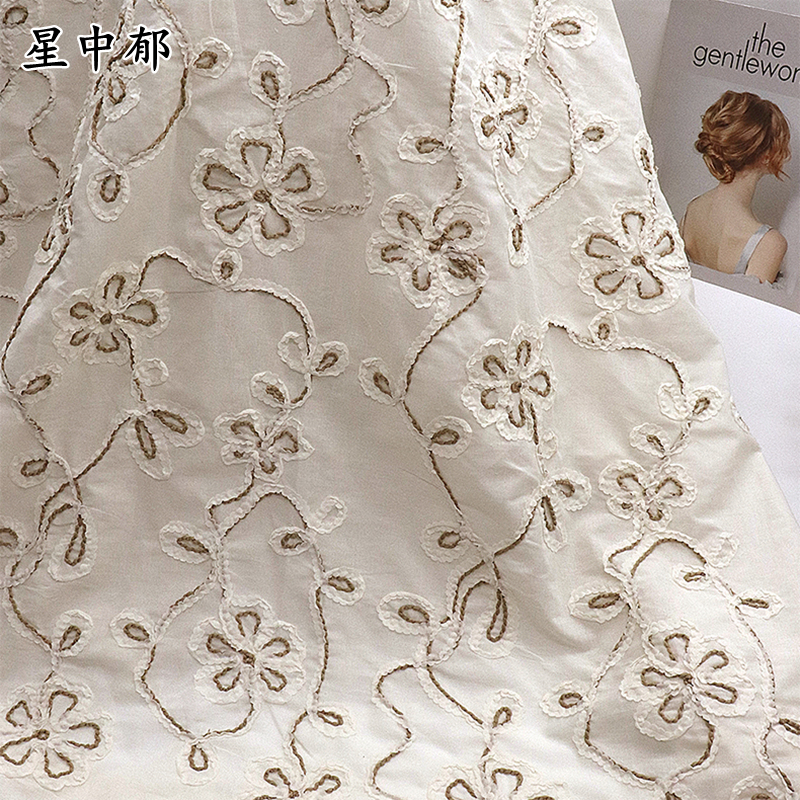 棉布立体盘绳绣服饰服装辅料