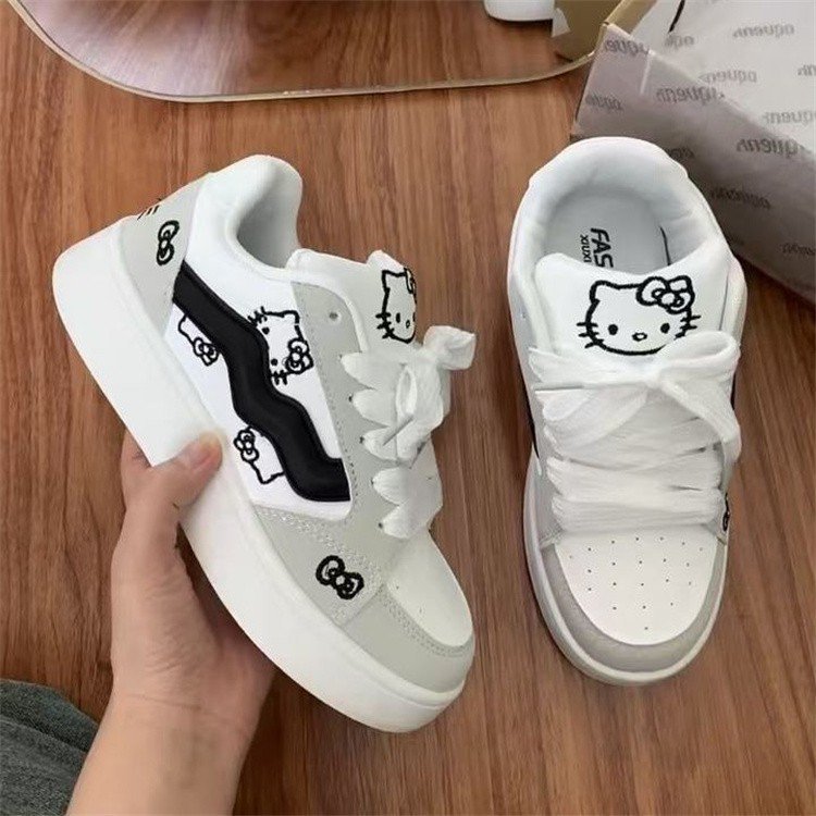 女鞋休闲百搭板鞋新款2025小白鞋运动鞋厚底可爱软萌JK鞋甜美鞋子