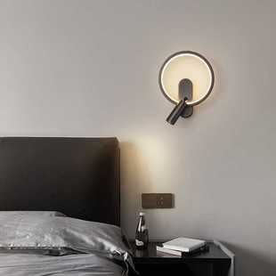 中山灯具led 全铜壁灯卧室床头灯简约极简轻奢客厅房间2024新品