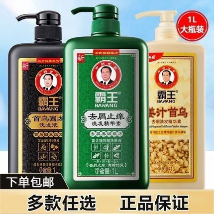 霸王洗发水首乌固发防脱发洗发露去屑止痒清爽控油植物配方洗发液