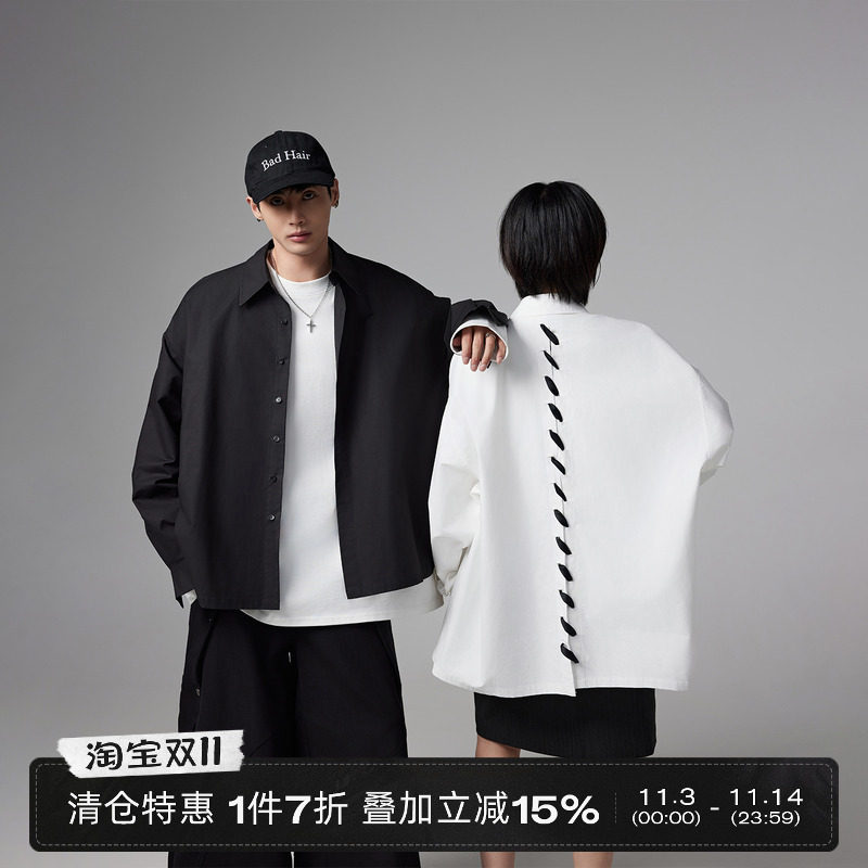 INSOMNIA失眠者【清仓】龙骨高级感小众设计情侣宽松百搭衬衫男女