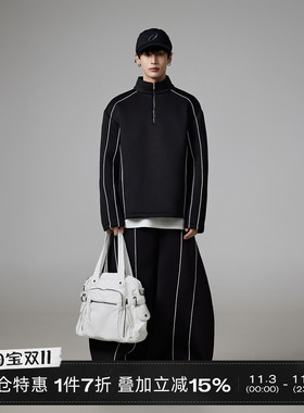 INSOMNIA失眠者 【清仓】小众解构重磅空气层立领卫衣休闲套装