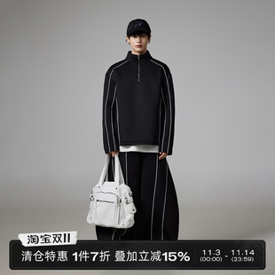 小众解构重磅空气层立领卫衣休闲套装 INSOMNIA失眠者 清仓