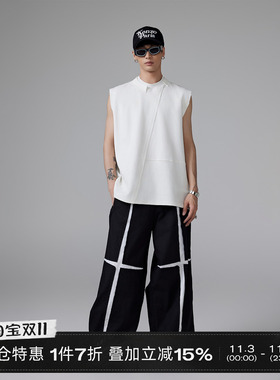 INSOMNIA失眠者【清仓】机能廓形小众设计直筒阔腿运动休闲裤男