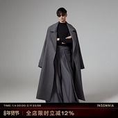 INSOMNIA秋冬设计款 高级感超大廓形oversize浴袍羊毛大衣外套男女