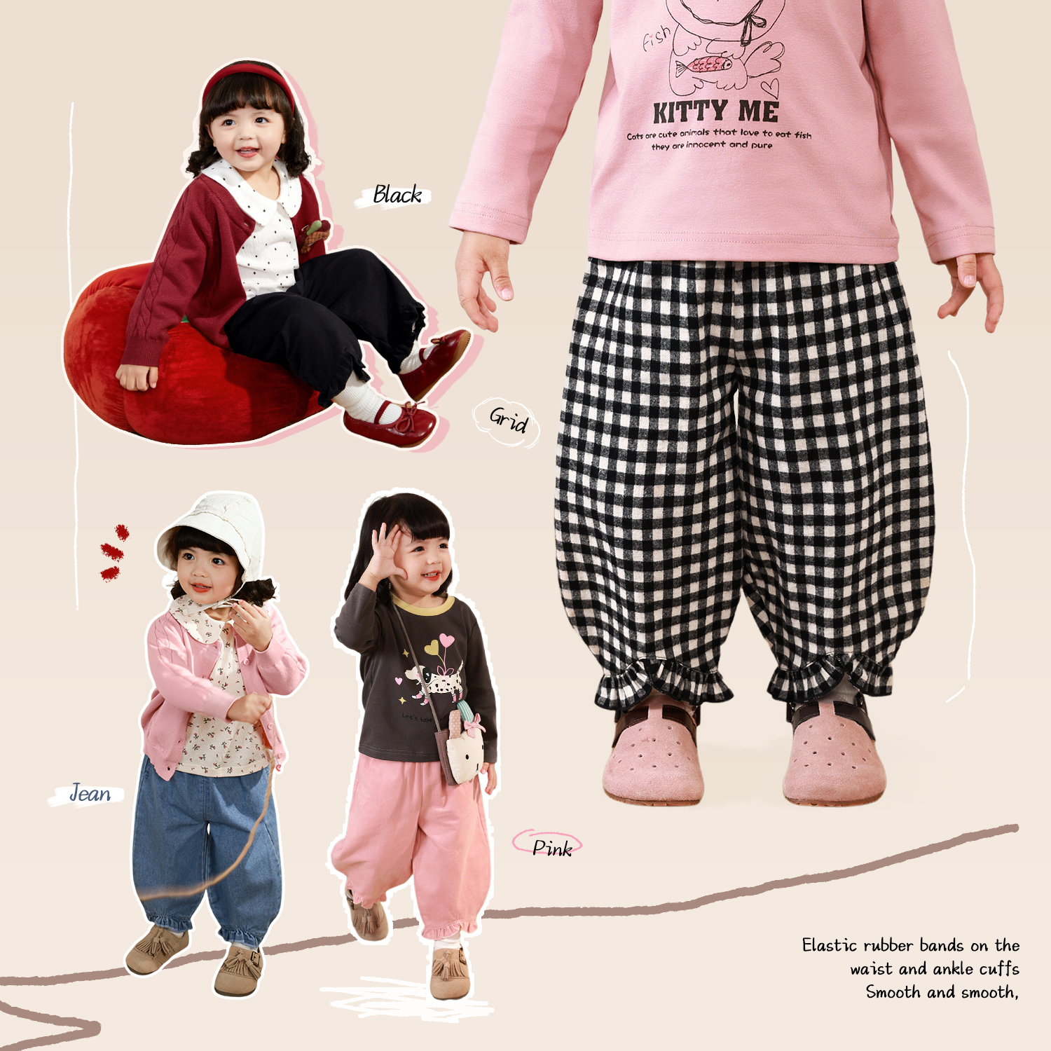 NORNOR婴童女宝宝灯笼裤春装