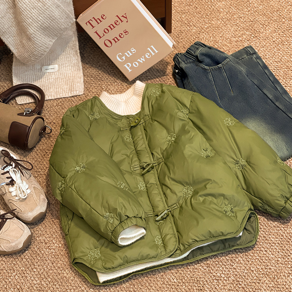 NORNOR女童新中式轻薄羽绒服冬装保暖好看拜年服内搭儿童无领外套,童装/婴儿装/亲子装,羽绒服,淘宝优惠券,粉丝福利购,淘宝优惠卷