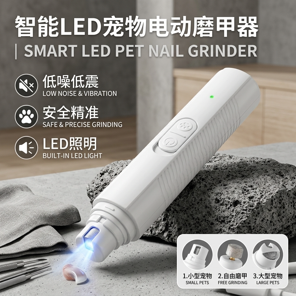 宠物磨甲器电动小狗狗猫咪剪指甲打磨器大小型犬修剪磨爪打磨神器