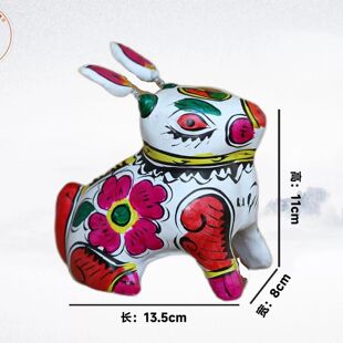 秦东魁陕西泥塑彩绘十二生肖摆件纪念品非遗民俗风中国风