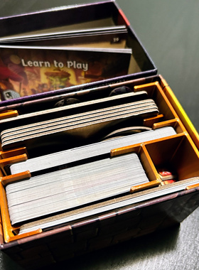 【幽港迷城纽扣与魔虫收纳套装】桌游收纳盒子牌套牌盒token整理