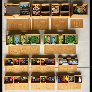 【翠光密林桌游收纳套装】Black Forest分类token归整理Original