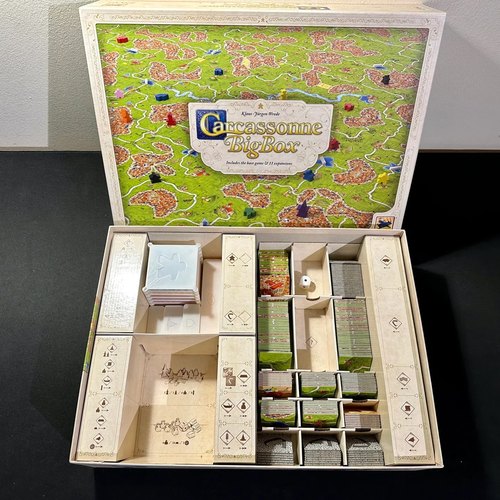 【卡卡颂大盒版桌游收纳套装】 Carcassonne Big Box Organizer