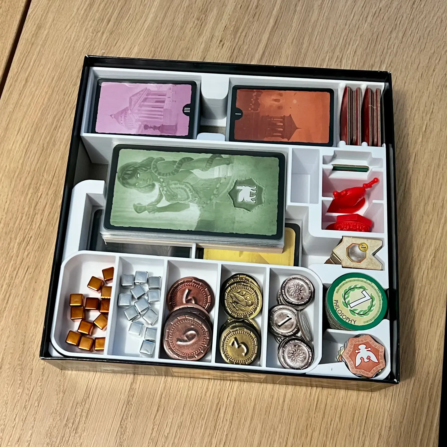 【七大奇迹对决+双扩桌游收纳套装】7Wonders Duel 整理Organizer