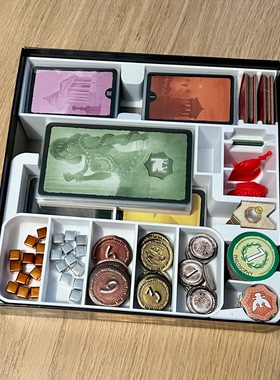 【七大奇迹对决+双扩桌游收纳套装】7Wonders Duel 整理Organizer