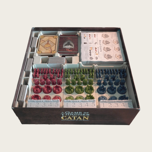 【卡坦岛-权力的游戏+5-6人扩收纳套装】Catan GOT Organizer