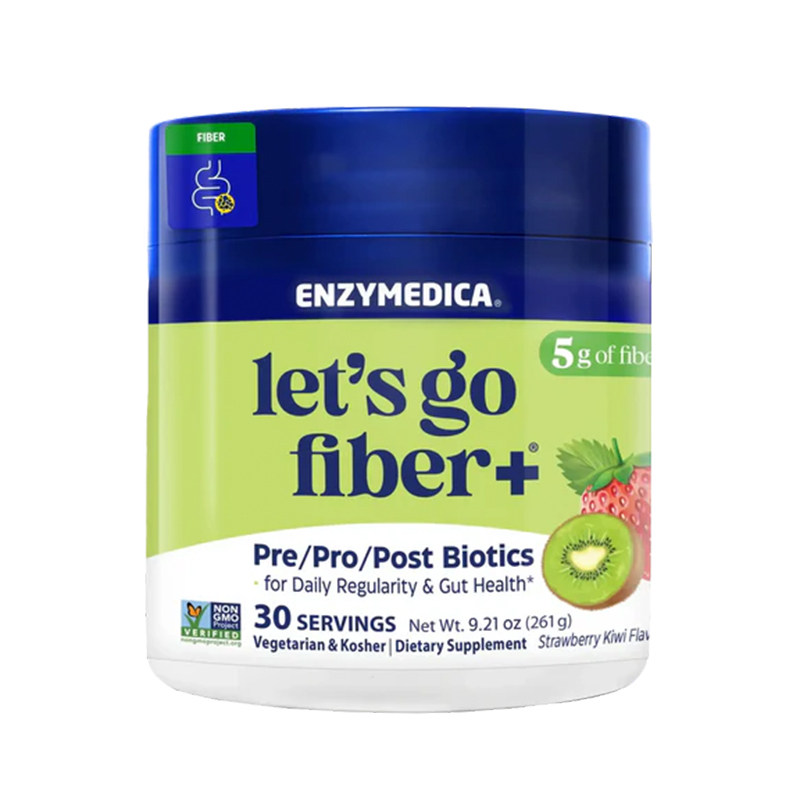 Enzymedica安森每康草莓奇异果风味纤维+益生菌粉