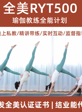 瑜伽视频教程全美认证RYT500教练培训班教培口令体式课程编排教培
